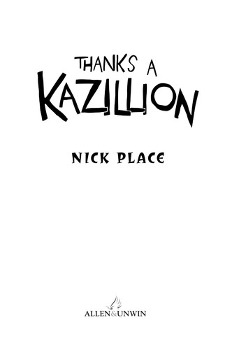 Cover for Thanks a kazillion