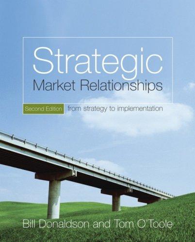 Cover for Strategic Market Relationships
