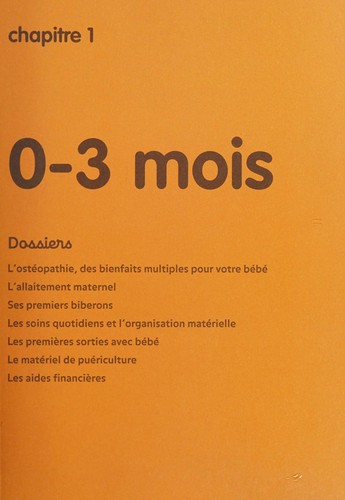 Cover for Mon bébé mois par mois