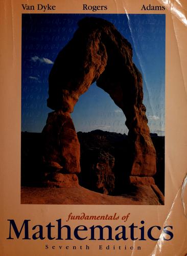 Cover for Fundamentals of mathematics