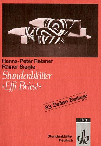 Cover for Stundenblätter Effi Briest. (Lernmaterialien)