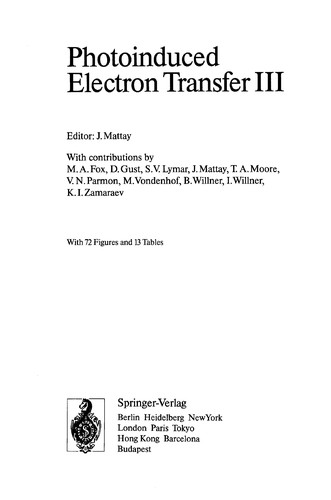 Cover for Photoinduced Electron Transfer 3