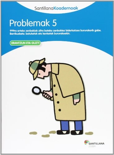 Cover for PROBLEMAK 5 SANTILLANA KOADERNOAK
