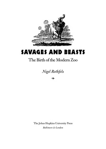 Cover for Savages and beasts
