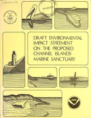 Cover for Draft environmental impact statement prepared on the proposed Channel Islands marine sanctuary