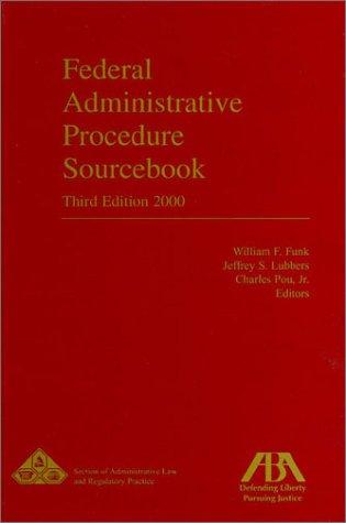 Cover for Federal administrative procedure sourcebook