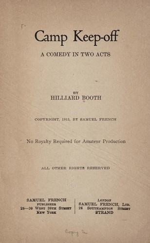 Cover for Camp Keep-off