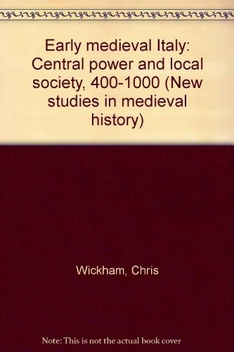 Cover for Early medieval Italy
