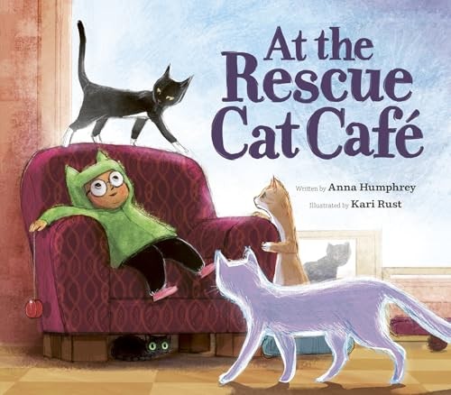 Cover for At the Rescue Cat Café