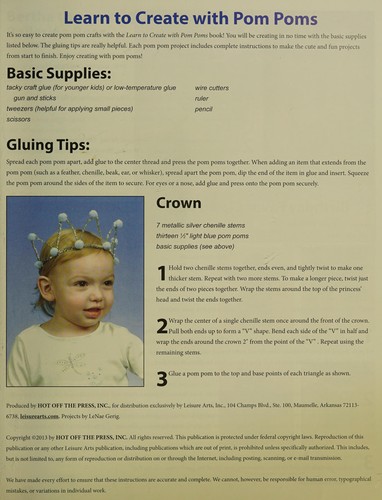 Cover for Learn to Craft with Pom-Poms