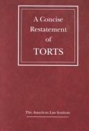 Cover for A concise restatement of torts