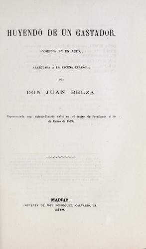 Cover for Huyendo de un gastador