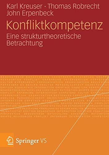 Cover for Konfliktkompetenz: Eine strukturtheoretische Betrachtung (German Edition)