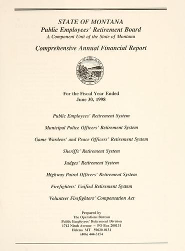 Cover for Comprehensive annual financial report