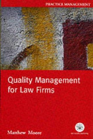 Cover for Quality Management for Law Firms