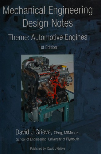 Cover for Mechanical engineering design notes