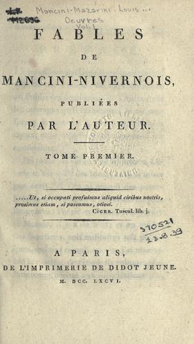 Cover for Oeuvres