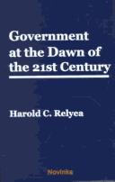 Cover for Government at the dawn of the 21st century