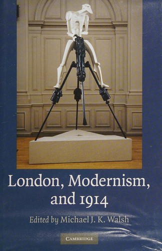Cover for London, modernism, and 1914