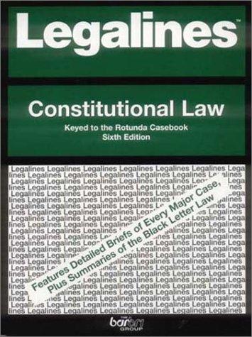 Cover for Legalines: Constitutional Law