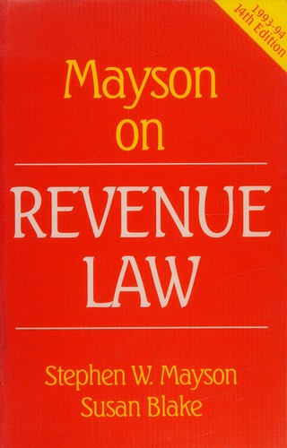 Cover for Revenue Law