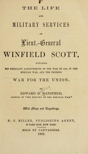 Cover for The life and military services of Lieut.-General Winfield Scott