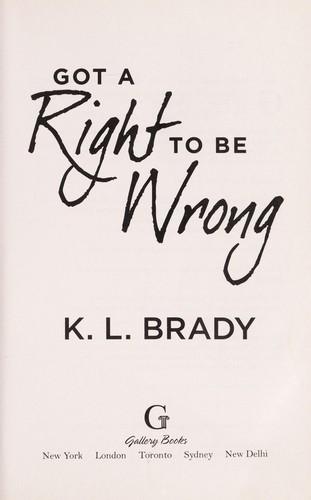 Cover for Got a right to be wrong