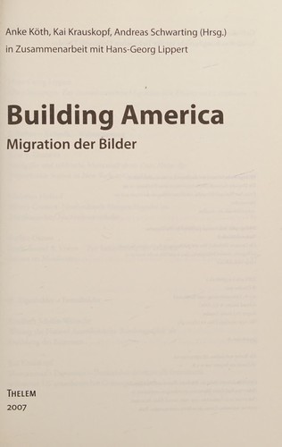 Cover for Building America