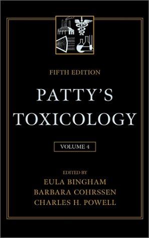 Cover for Patty's Toxicology, Hydrocarbons/Organic Nitrogen Compounds (Patty's Toxicology)