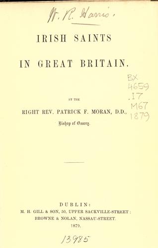 Cover for Irish Saints in Great Britain