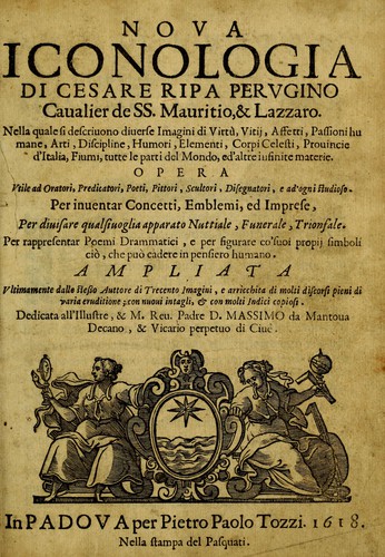 Cover for Noua iconologia