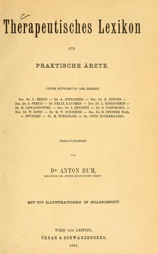 Cover for Therapeutisches Lexikon