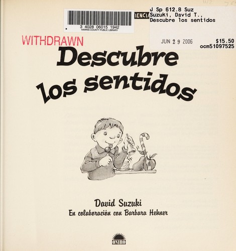 Cover for Descubre los sentidos