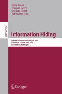 Cover for Information hiding