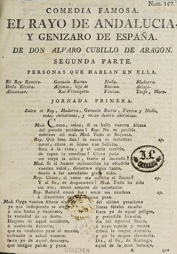Cover for El rayo de Andalucia, y genizaro de España