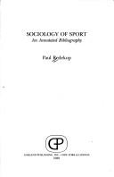Cover for Sociology of sport