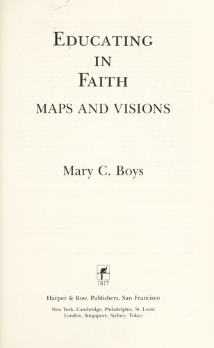 Cover for Educating in faith