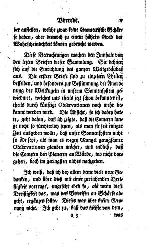 Cover for Cosmologische Briefe über die Einrichtung des Weltbaues