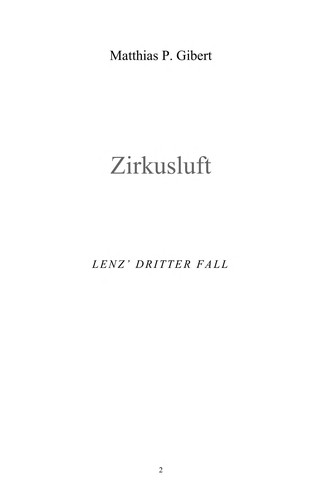 Cover for Zirkusluft