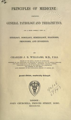 Cover for Principles of medicine