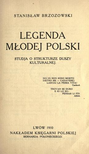 Cover for Legenda modej Polski