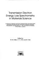 Cover for Transmission electron energy loss spectrometry in materials science