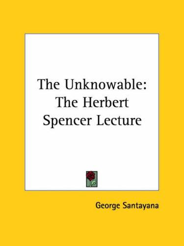Cover for The Unknowable
