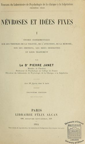 Cover for Névroses et idées fixes