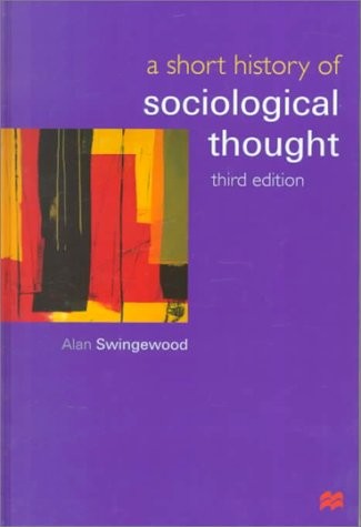 Cover for A short history of sociological thought