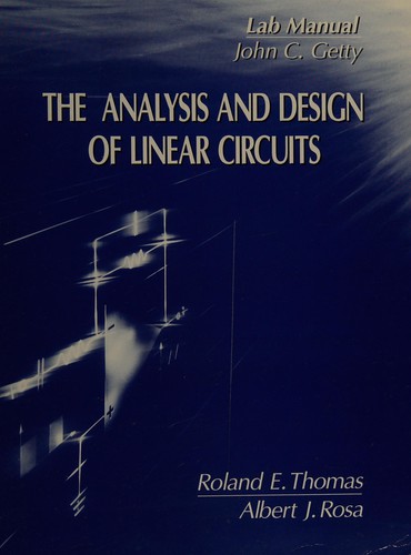 Cover for Linear Analysis and Design