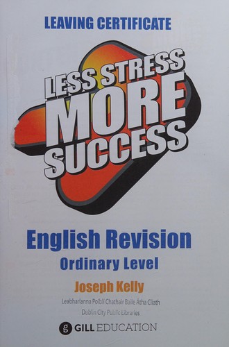Cover for English Revision for Leaving Cert Ordinary Level