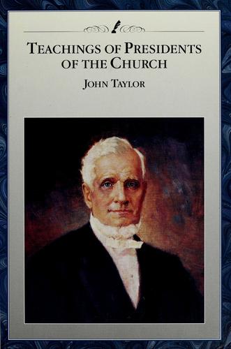Cover for Teachings of presidents of the church