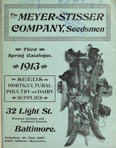 Cover for Third spring catalogue
