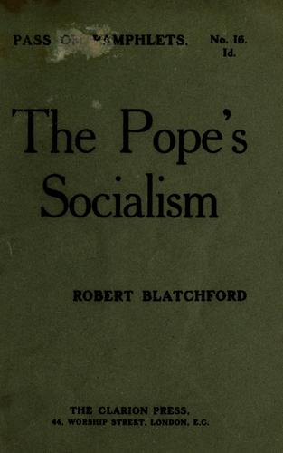 Cover for The Pope's socialism
